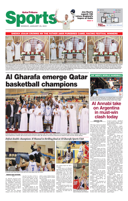 Al Gharafa Emerge Qatar Basketball Champions