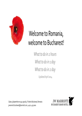 Romania, Welcome to Bucharest!
