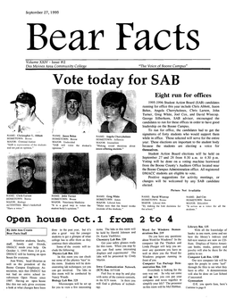 September 27, 1995 OPINION Page 3 Higher Learning Check It Out! Staff Editoral