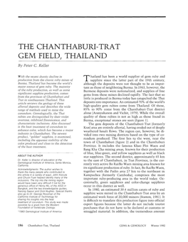 The Chanthaburi-Trat Gem Field, Thailand