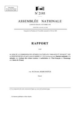 N° 2195 Assemblée Nationale