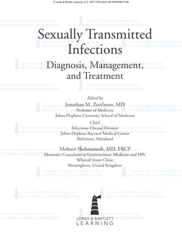 Sexually Transmitted Infections Diagnosis, Management, and Treatment