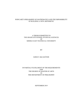 Poincaré's Philosophy of Mathematics and the Impossibility