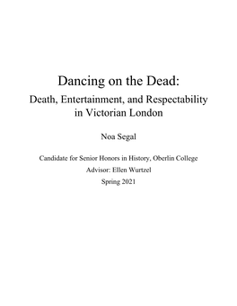 Death, Entertainment, and Respectability in Victorian London