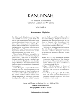 Kanunnah 4: 1–118, 30 June 2011