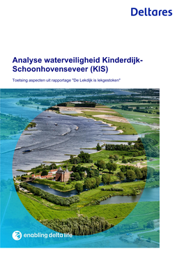 Analyse Waterveiligheid Kinderdijk-Schoonhovenseveer (KIS)