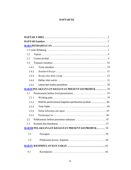 Daftar Isi Daftar Tabel