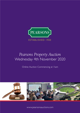 Pearsons Property Auction Wednesday 4Th November 2020