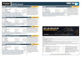 Royal Ascot Shortlist