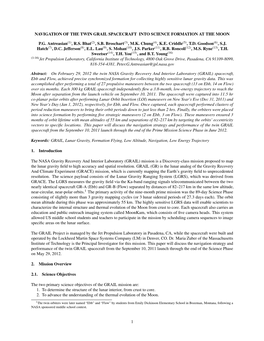 Navigation of the Twin Grail Spacecraft Into Science Formation at the Moon