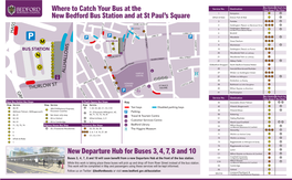 Where to Catch Your Bus at the New Bedford Bus Station and at St Paul's Square New Departure Hub for Buses 3,4,7,8 and 10