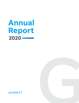 Annual Report 2020 About Gannett