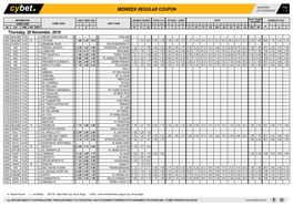Midweek Regular Coupon 27/11/2019 09:08 1 / 3