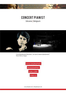 CONCERT PIANIST Ukraine | Belgium