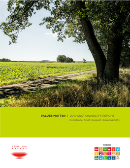 VALUES MATTER | 2019 SUSTAINABILITY REPORT Excellence