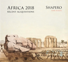 Africa 2018 Recent Acquisitions Contents