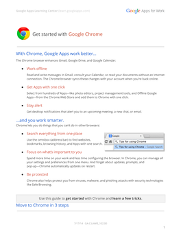 Get Started with Google Chrome