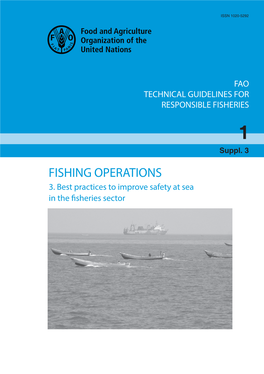 Fishing Operations. 3. Best Practices to Improve Safety at Sea in The