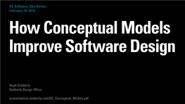 GE Conceptual Models