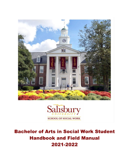 SU BASW Student Handbook and Field Manual 2021-2022