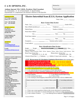 EIS Intake Form