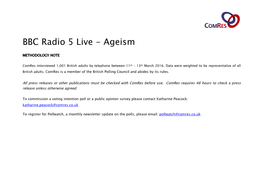 BBC Radio 5 Live - Ageism