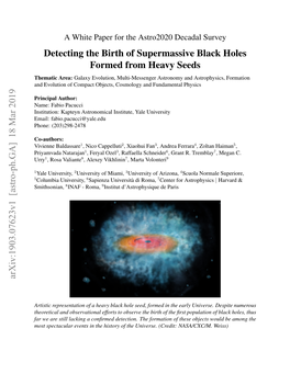 Detecting the Birth of Supermassive Black Holes Formed from Heavy