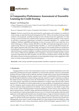 A Comparative Performance Assessment of Ensemble Learning for Credit Scoring