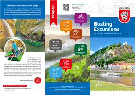 Boating Excursions VISITOR INFORMATION