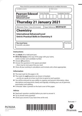 Thursday 21 January 2021