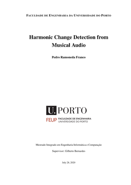 Harmonic Change Detection from Musical Audio
