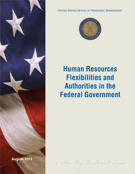 Human Resources Flexibilities and Authorities in the Federal Government