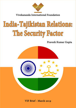India-Tajikistan Relations: the Security Factor