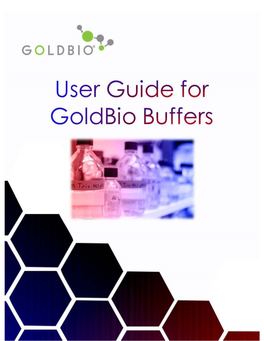 User Guide for Goldbio Buffers