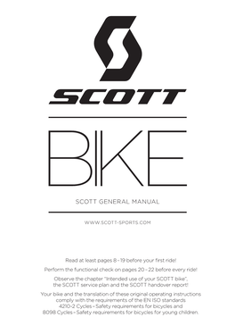 Scott General Manual