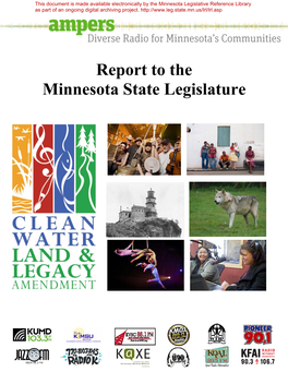 Ampers Report to the Minnesota State Legislature Fiscal 2010