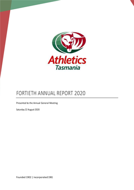 Fortieth Annual Report 2020