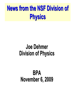 Physics and Astrophysics