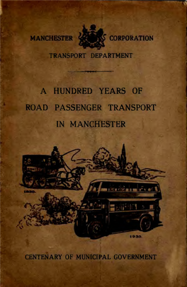 A Hundred Years of Road Passenger Transport In