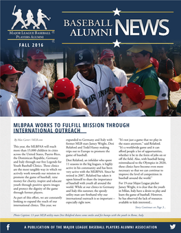 Mlbpaa Works to Fulfill Mission Through International Outreach