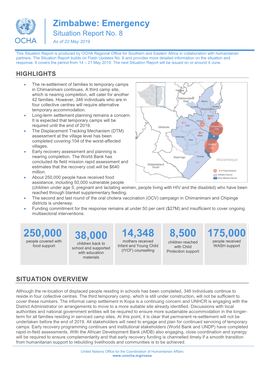 Zimbabwe: Emergency Situation Report No