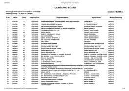 Tla Hearing Board