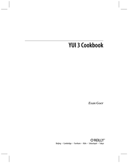 YUI 3 Cookbook