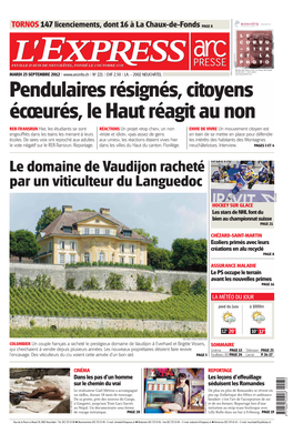 Le Domaine De Vaudijon Racheté Par Un Viticulteur Du Languedoc KEYSTONE HOCKEY SUR GLACE Les Stars De NHL Font Du Bien Au Championnat Suisse PAGE 21