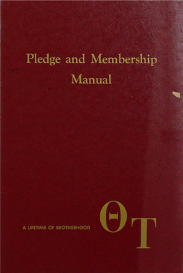 Pledge and Membership Manual