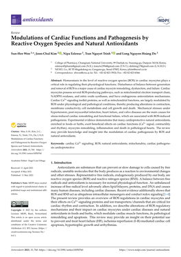 Modulations of Cardiac Functions and Pathogenesis by Reactive Oxygen Species and Natural Antioxidants