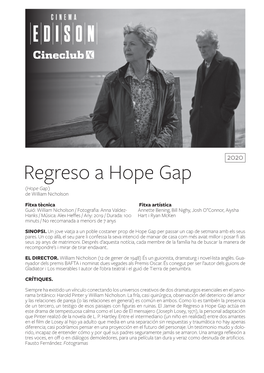 Regreso a Hope Gap (Hope Gap) De William Nicholson