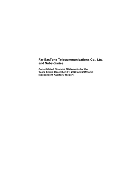 Far Eastone Telecommunications Co., Ltd. and Subsidiaries