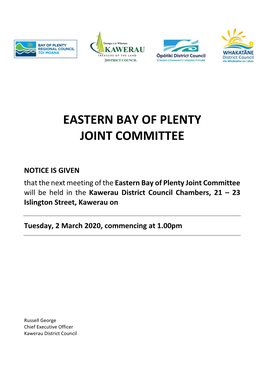 Eastern Bay of Plenty Joint Committee