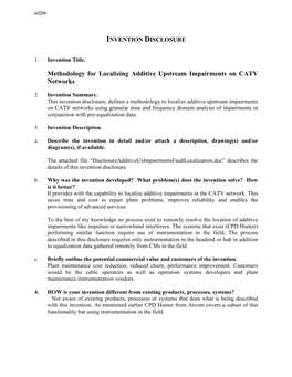 Methodology for Localizing Additive Upstream Impairments on CATV Networks